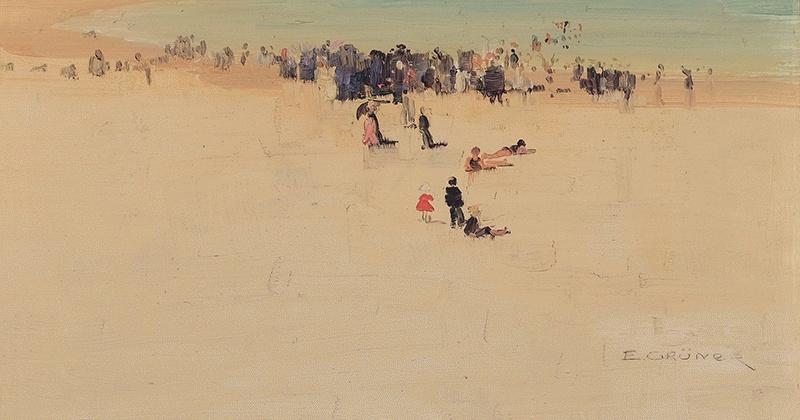 Elioth Gruner Along the Sands France oil painting art